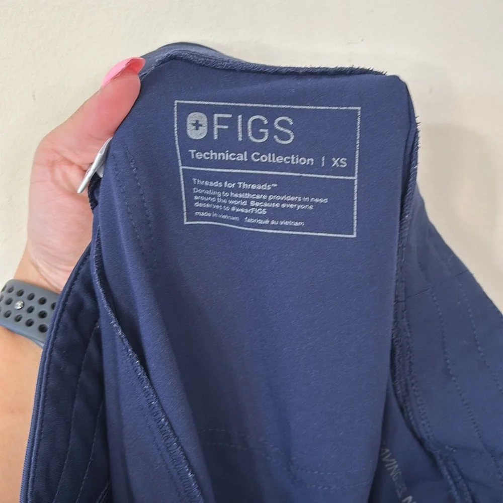 FIGS Zamora Jogger Scrub Pants Navy Size XS - Picture 8 of 9